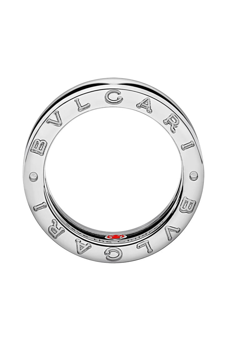 シルバー, セラミック セーブ・ザ・チルドレン リング AN855770 | ブルガリ