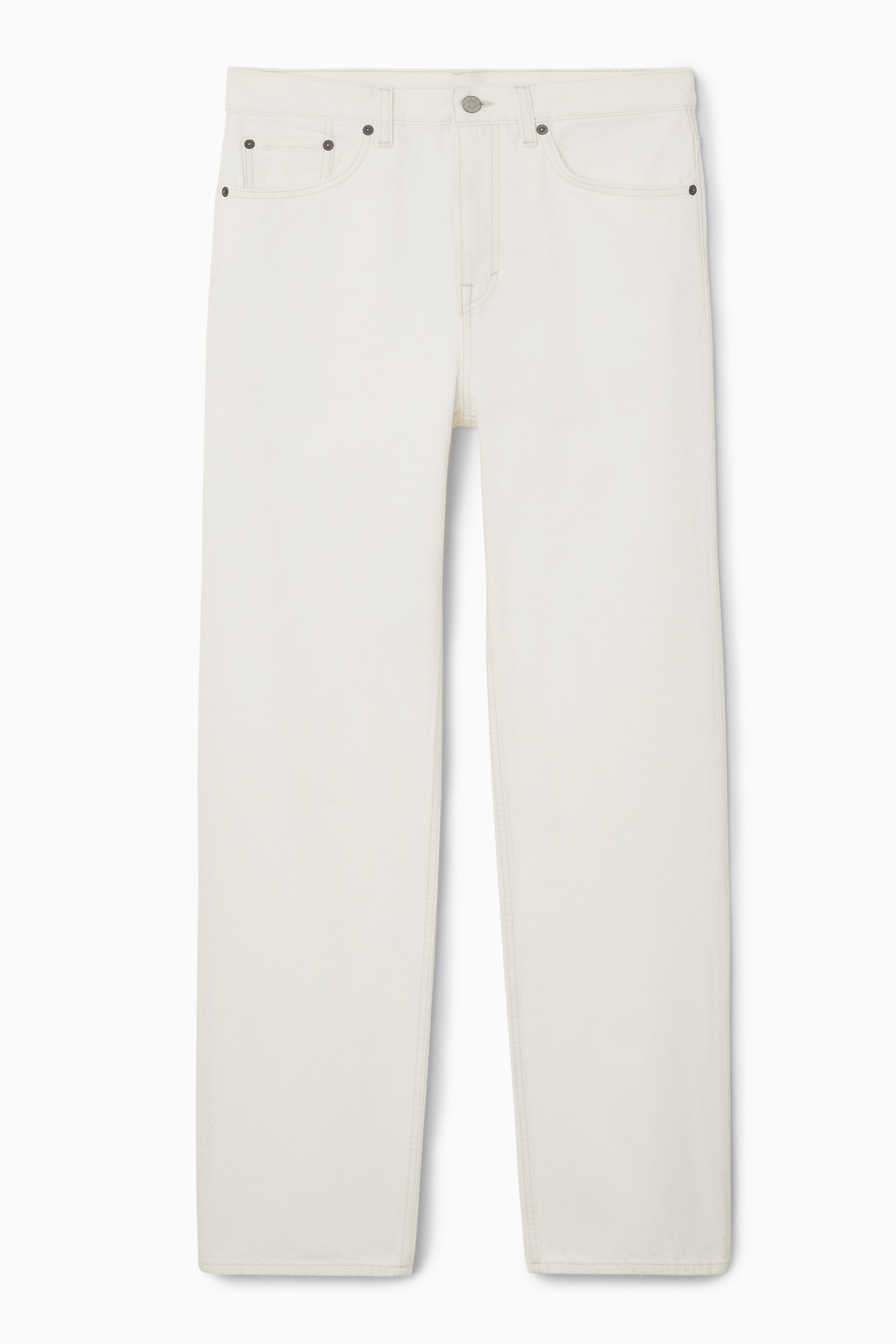 COLUMN STRAIGHT-LEG JEANS - CHALK | COS