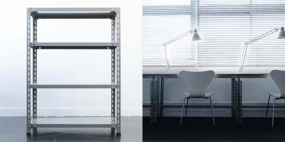 自由自在にカスタムを楽しむ工業用スチールシェルフ | D&DEPARTMENT