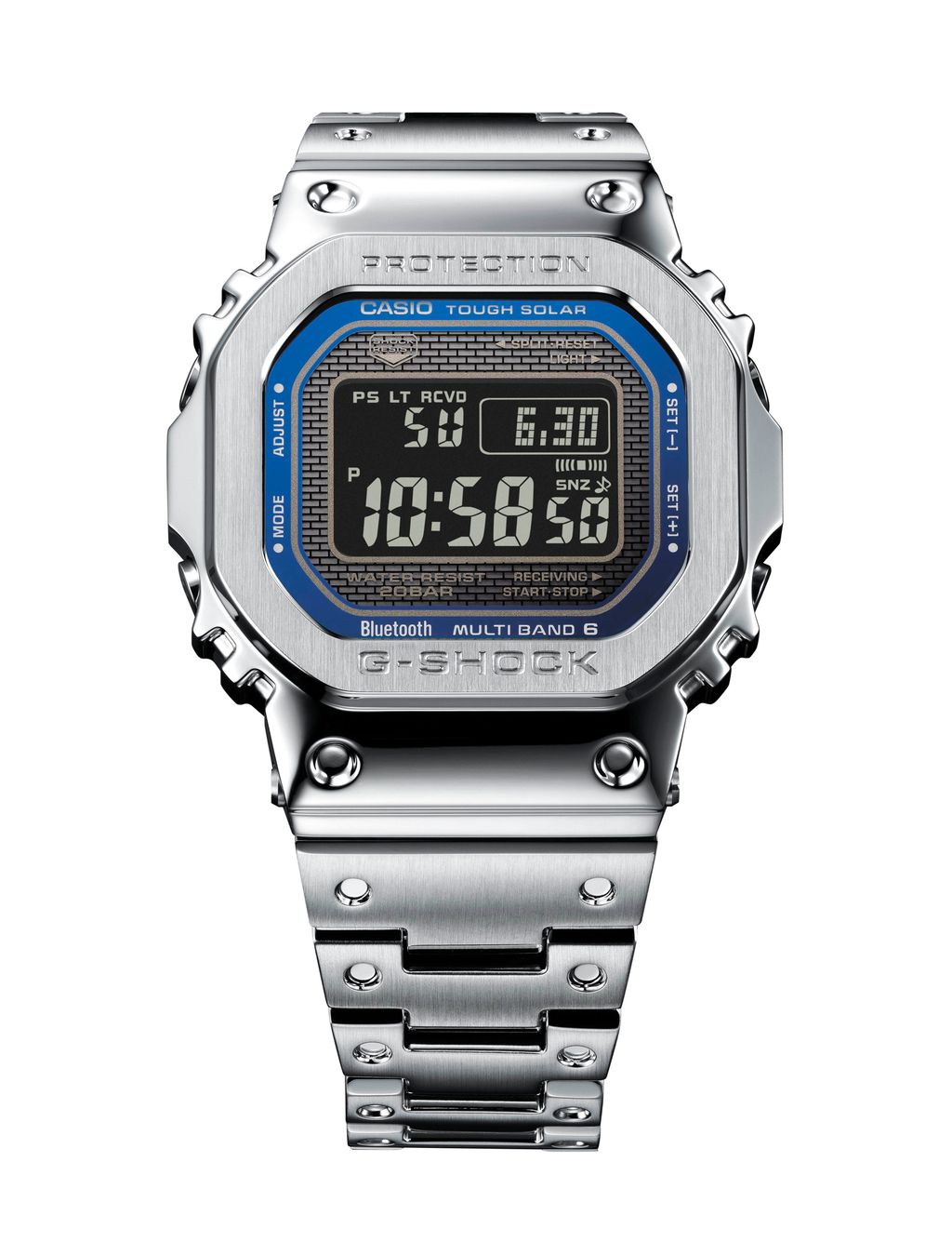 ギャラリー：フルメタルのG-SHOCKにブルーを効かせた新モデルが登場