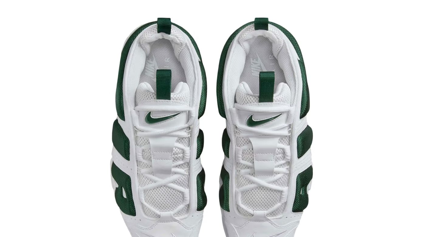 ナイキ「エア モア アップテンポ LOW」が軽やかなグリーン×ホワイトで