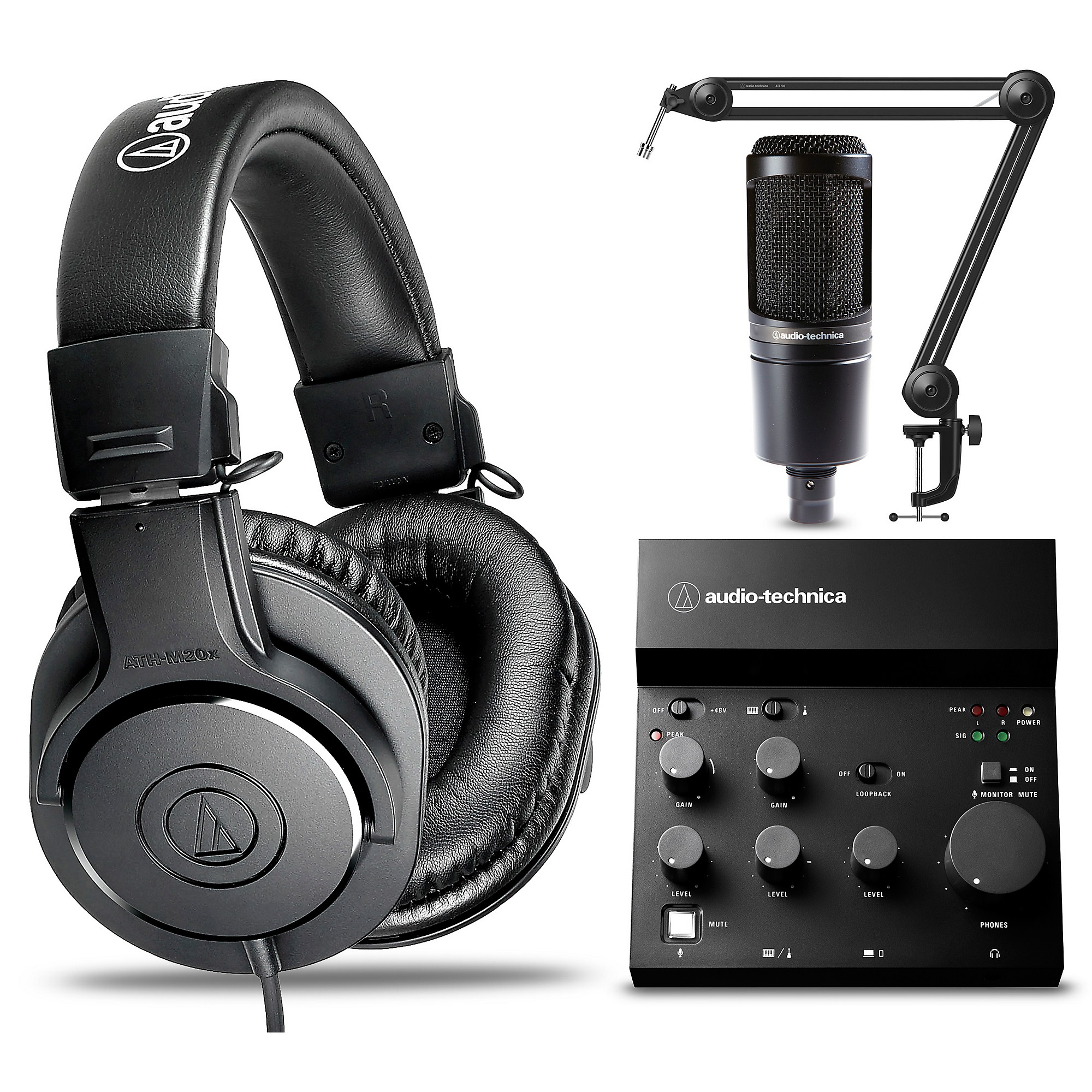 Audio-Technica AT2020, ATH-M20X, AT8700 & AT-UMX3 | Guitar Center