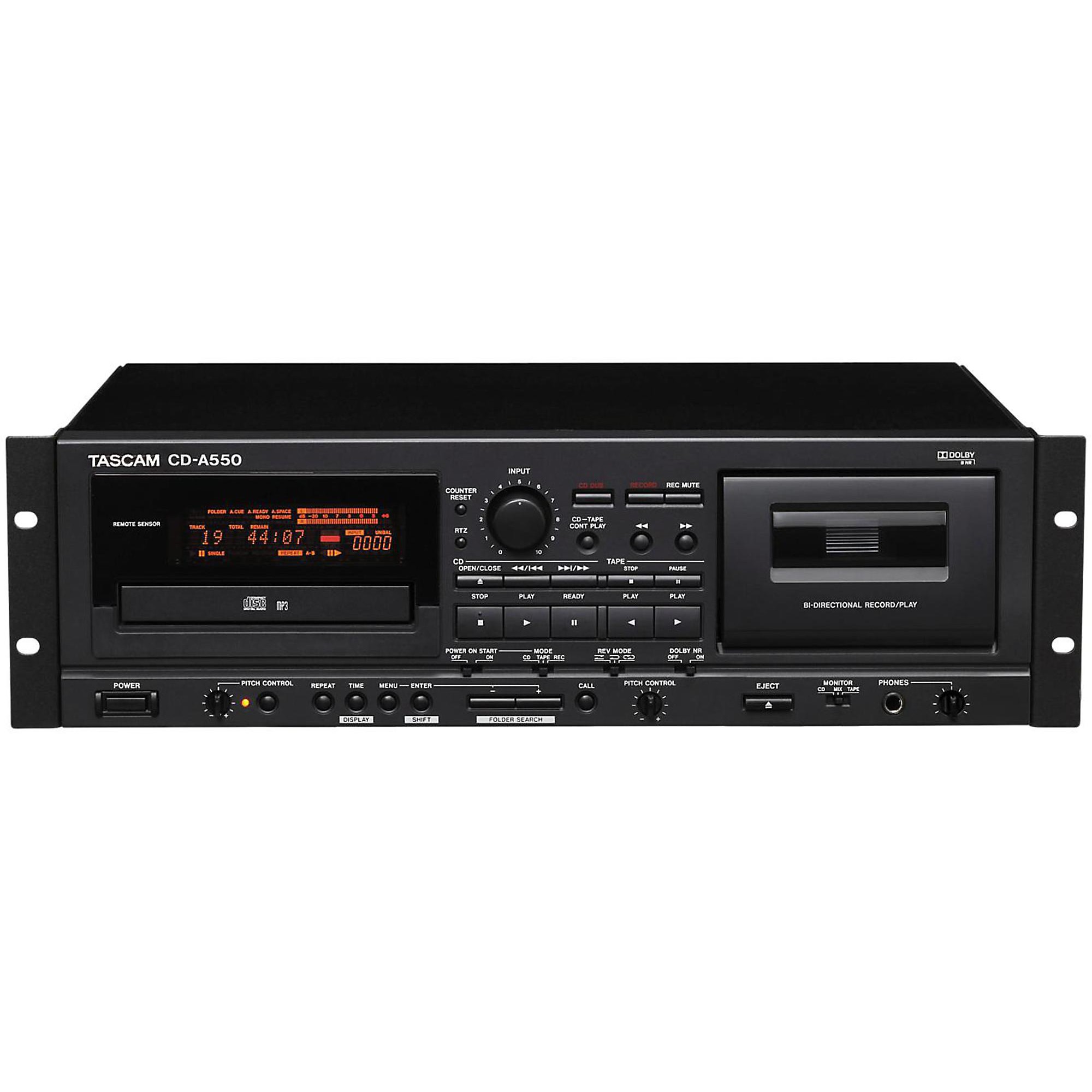 TASCAM CD-A550 CD Player/Cassette Recorder | Guitar Center
