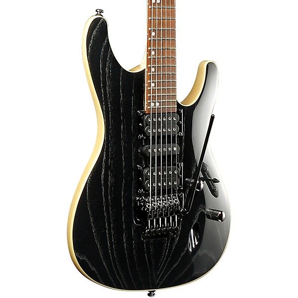 Ibanez S570AH Electric Guitar Silver Wave Black | Guitar Center