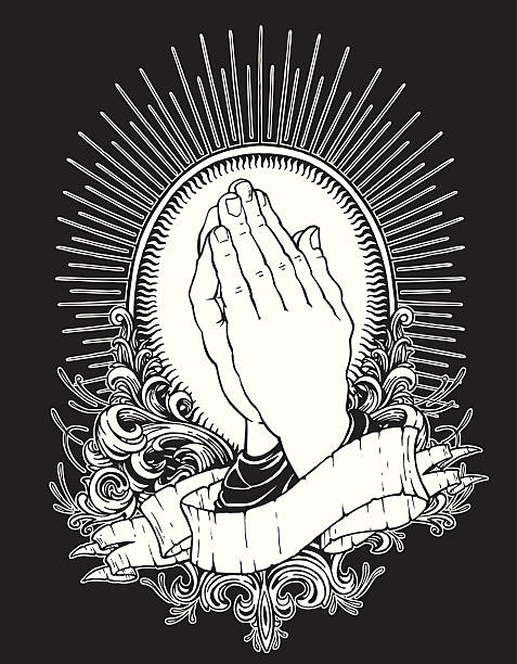 2,900+ Prayer Hands Tattoo Stock Illustrations, Royalty-Free