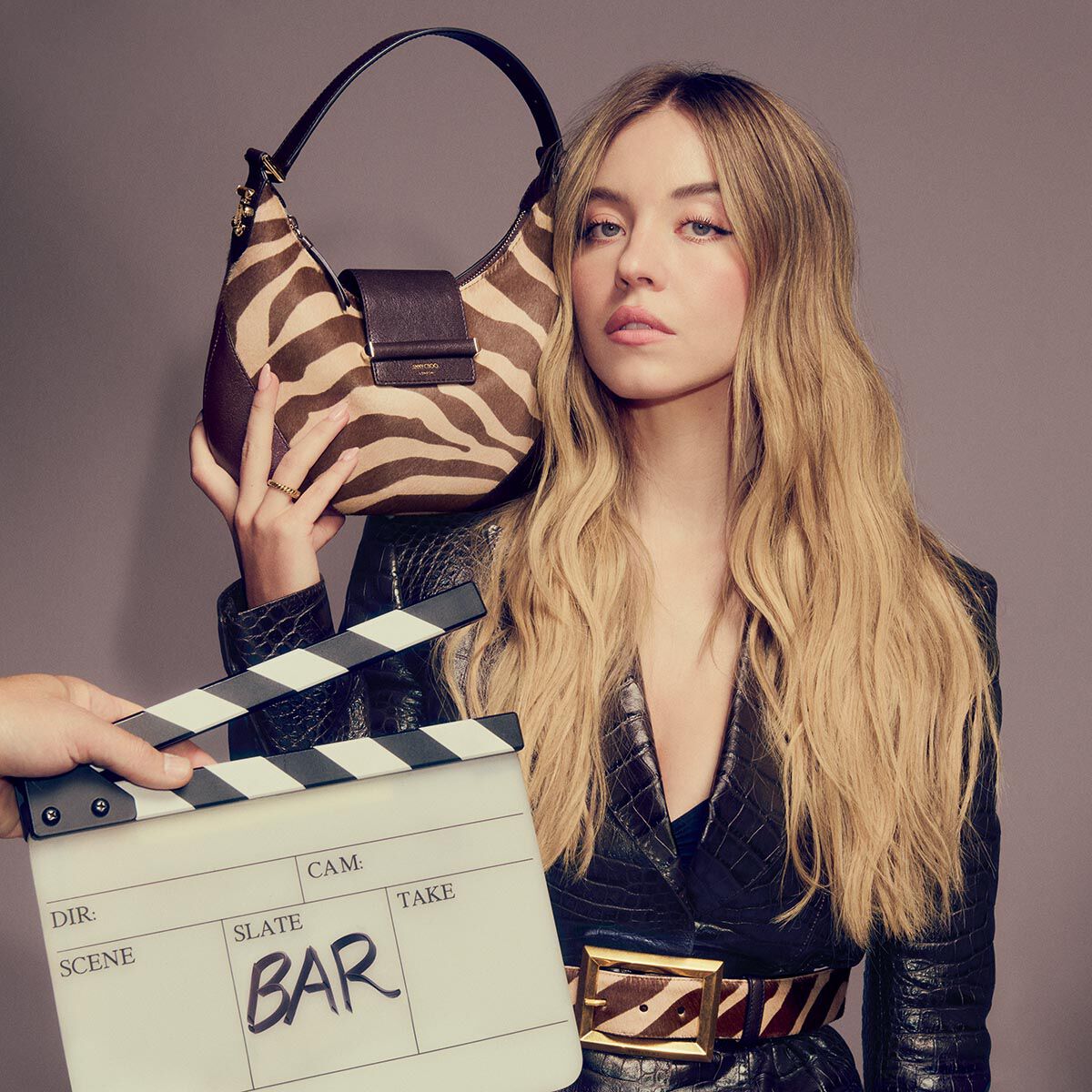 Bar Hobo S | Natural Zebra Print Pony Leather Shoulder Bag | JIMMY