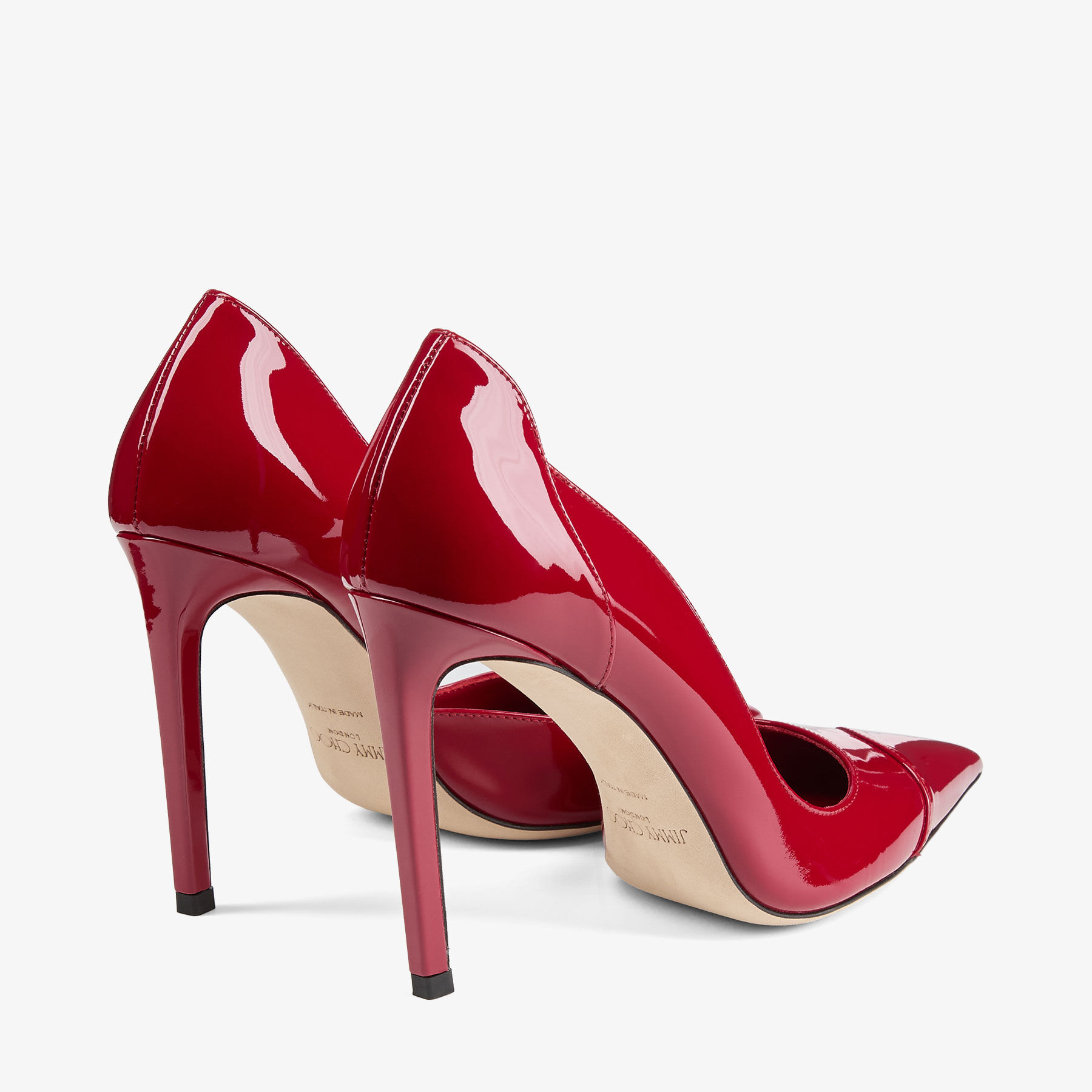 Brigitte 100 | Ruby Red Patent Leather Pumps | JIMMY CHOO