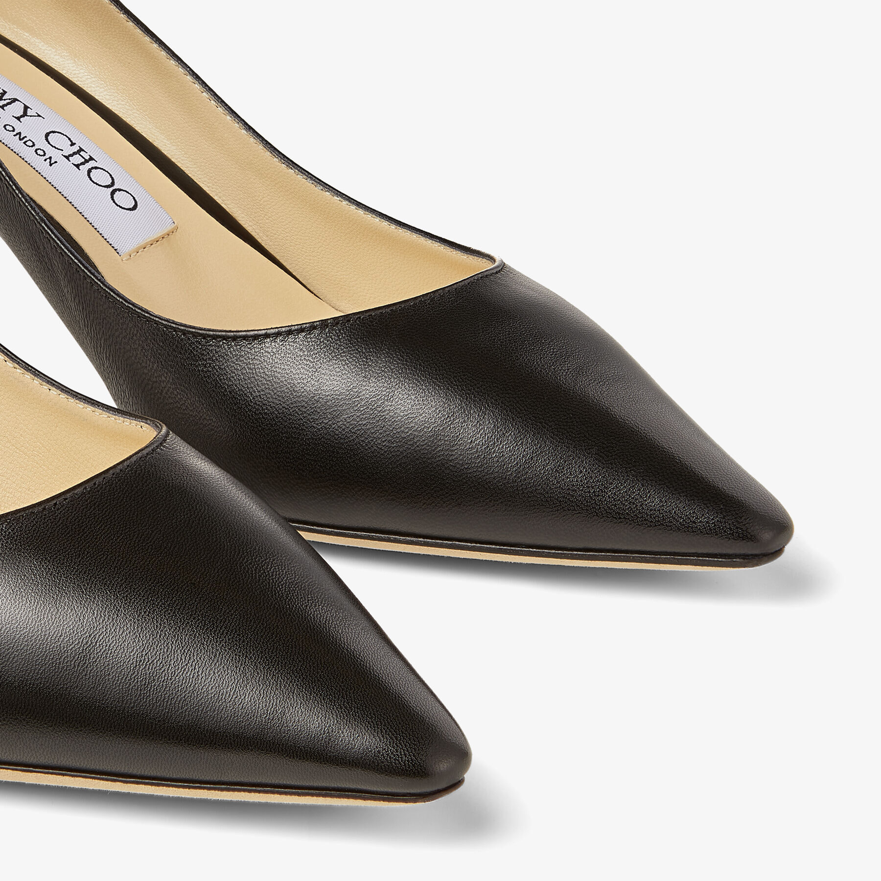 Black Kid Leather Pointy Toe Pumps | Romy 60 | Pre Fall 16 | JIMMY