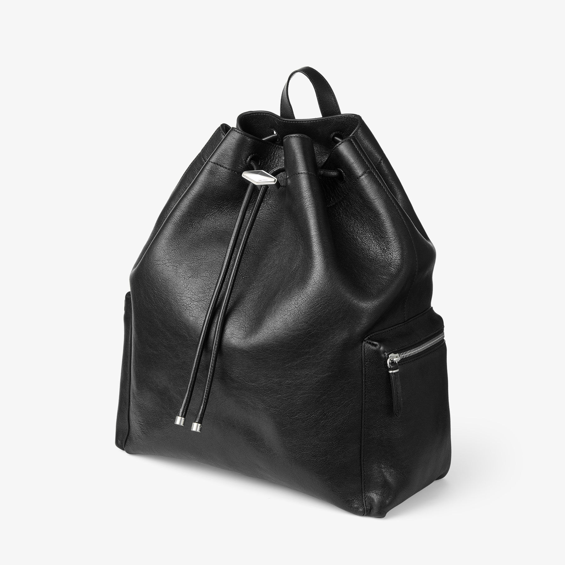 シンチ バックパック M | ブラック バイカーレザー・バックパック