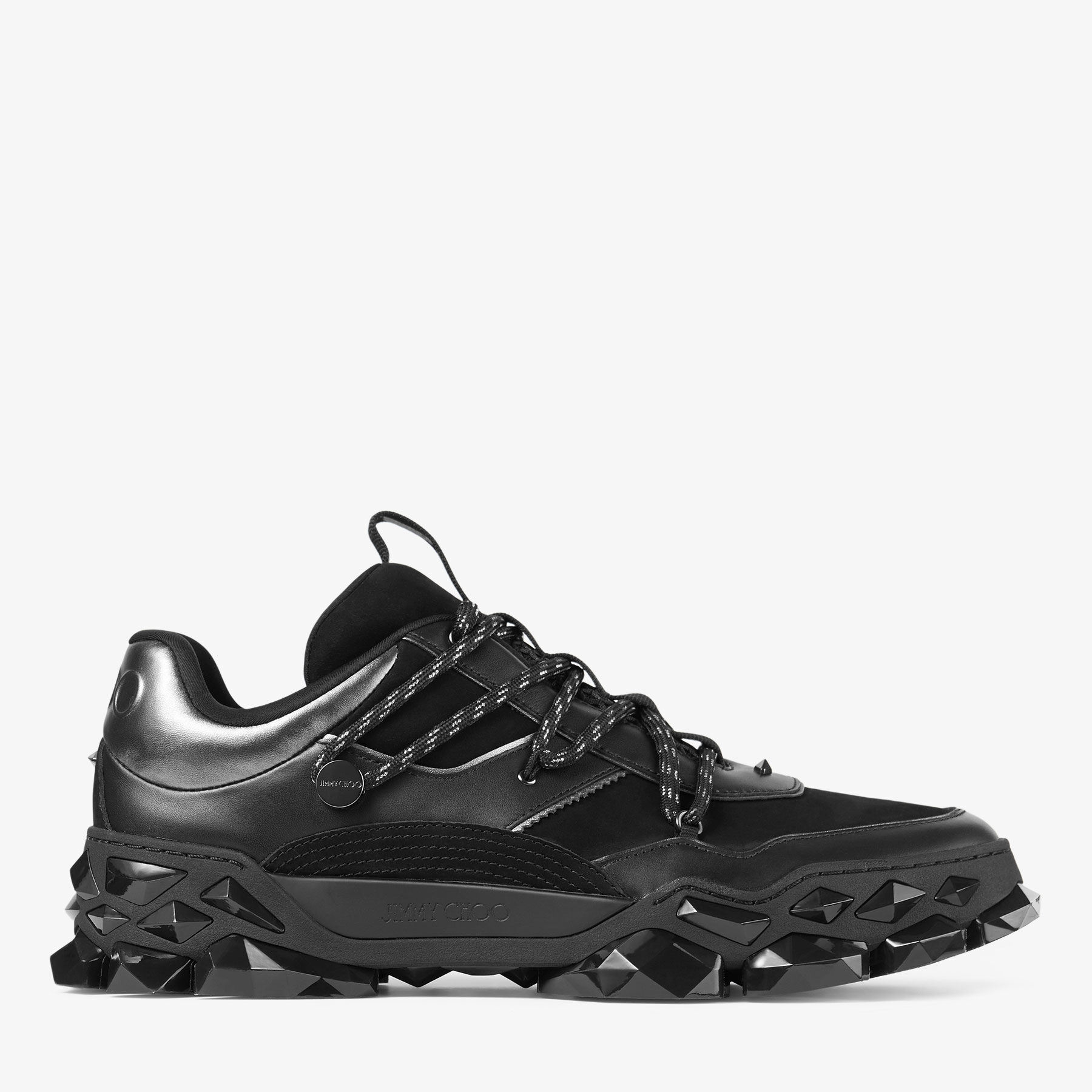 ダイヤモンド X II / M | ブラックレザー・スニーカー | ジミー チュウ