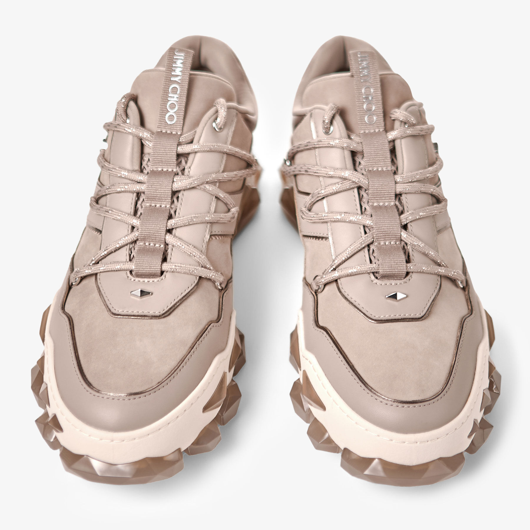 ダイヤモンド X II / M | トープレザー・スニーカー | ジミー チュウ