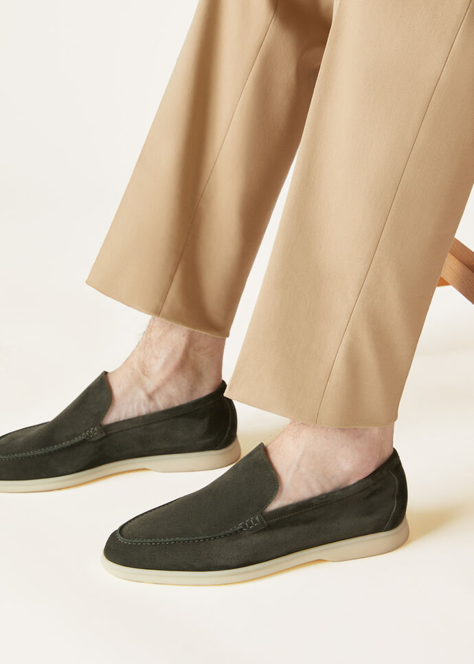Summer Walk Loafer Suede Mimetico | Loafers Loro Piana JP