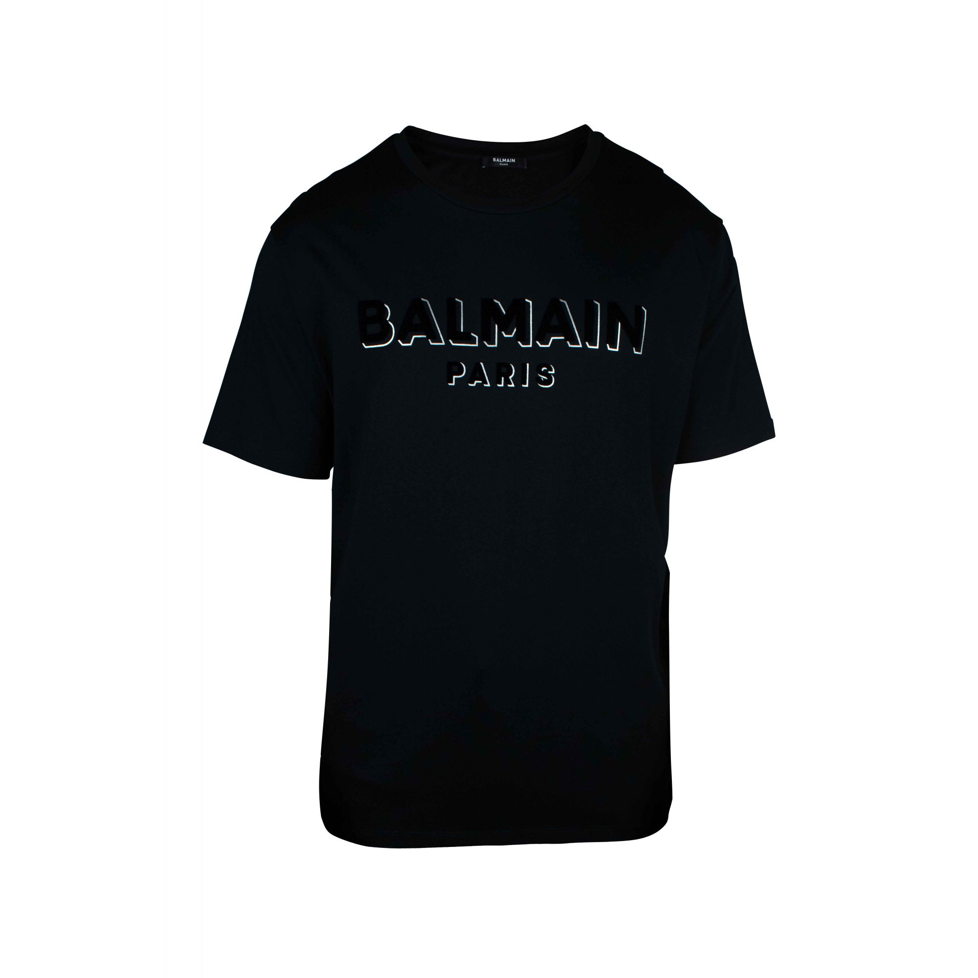 Men's luxury T-shirt - Balmain oversize black T-shirt with