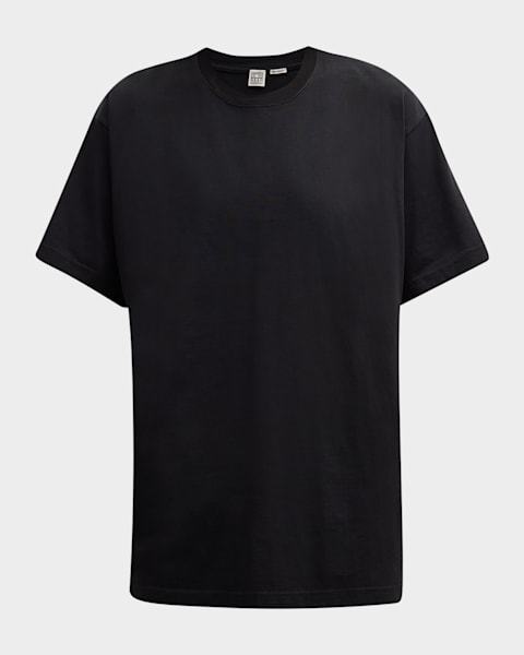 THE ROW Kaddy Textured Short-Sleeve T-Shirt | Neiman Marcus
