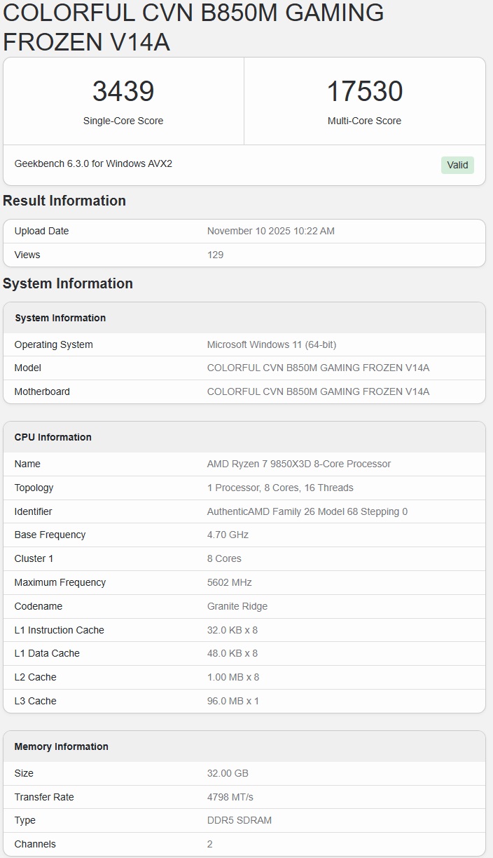 AMD Ryzen 7 9850X3D CPU benchmarks leak - OC3D