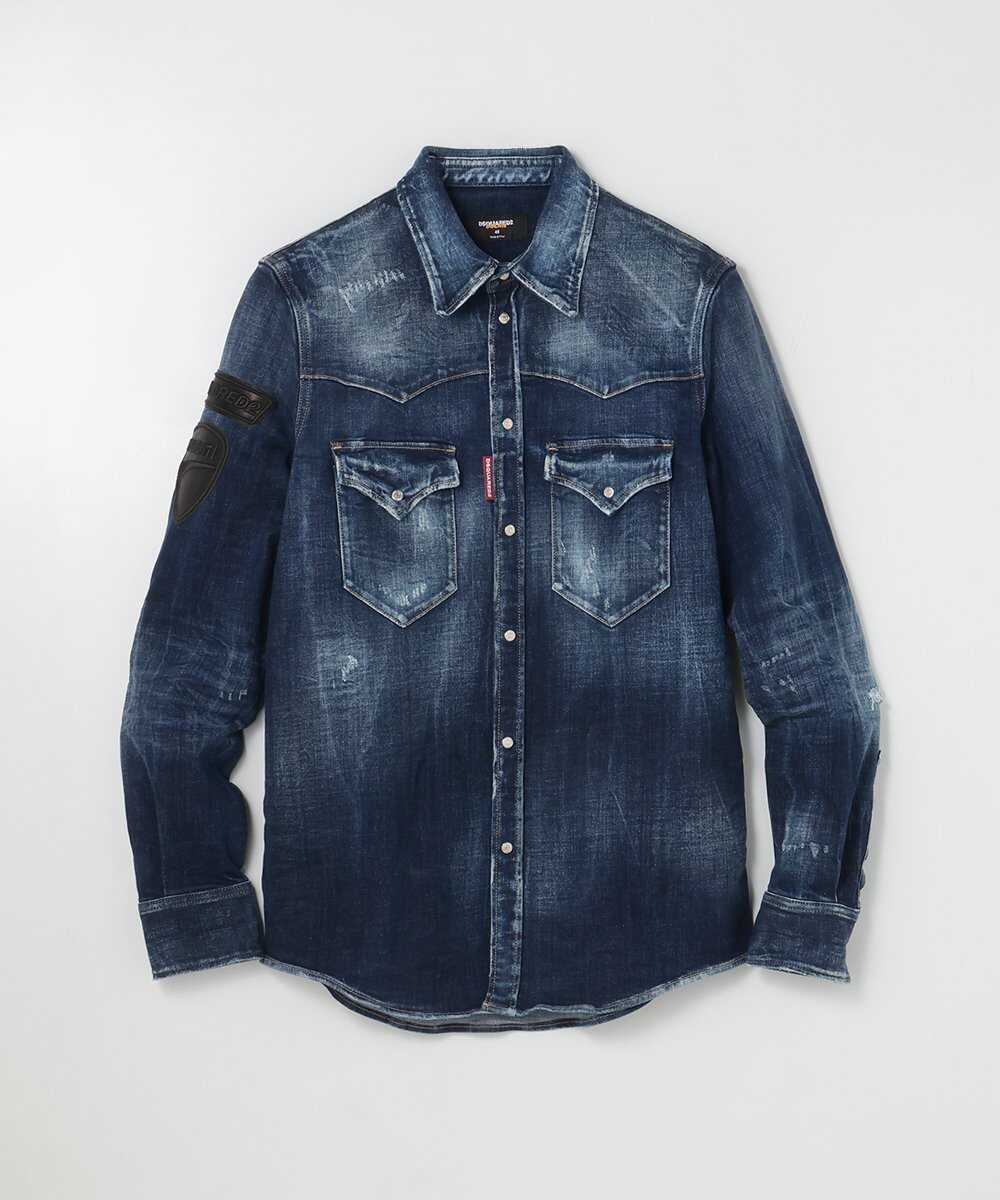 ディースクエアード x ドゥカティ デニムシャツ | ディースクエアード