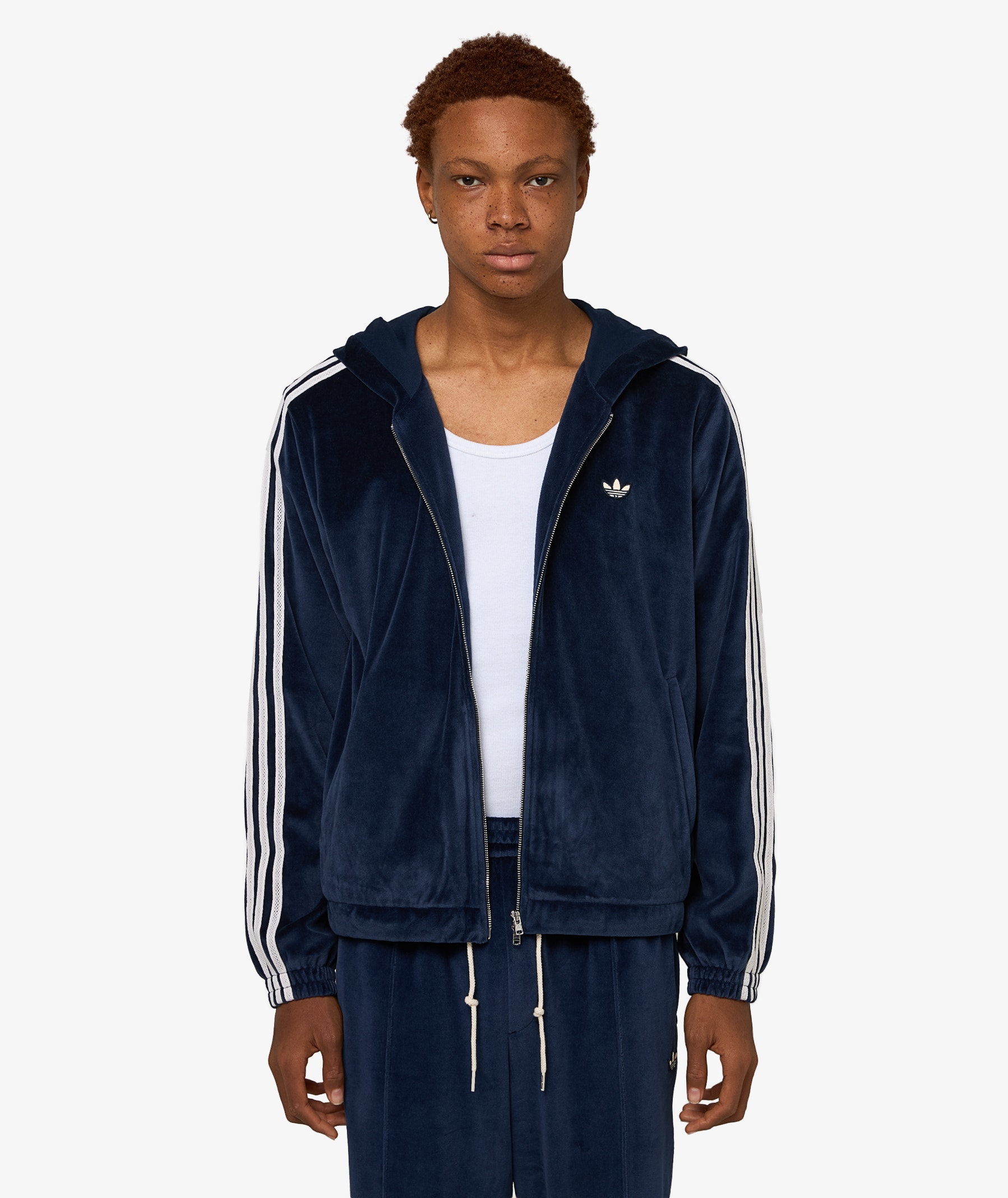 adidas Velour Track Jacket x Wales Bonner | Navy Blue | SVD USA