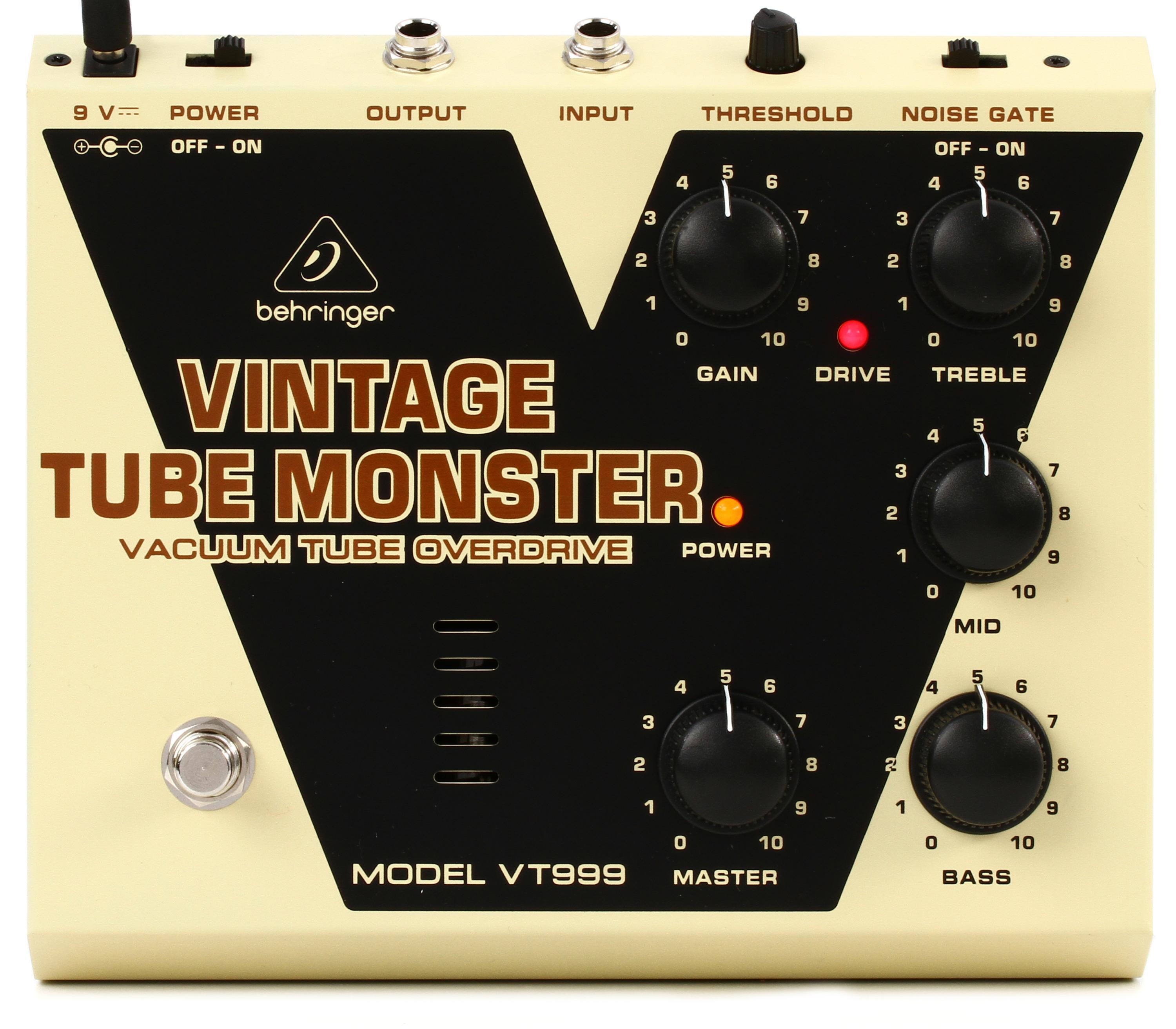 Behringer VT999 Vintage Tube Monster Overdrive Pedal | Sweetwater