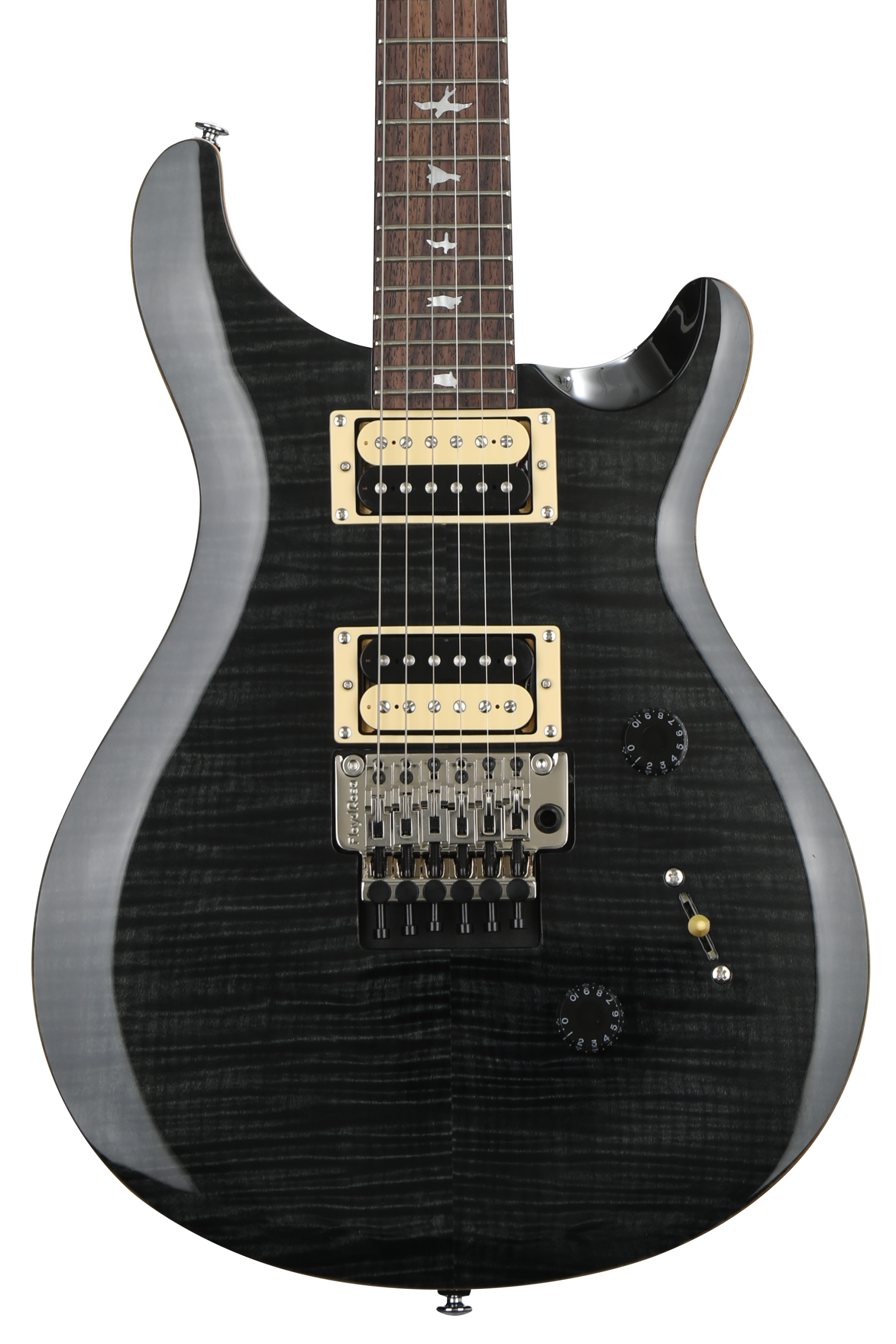 PRS SE Custom 24 Floyd Electric Guitar - Gray Black | Sweetwater