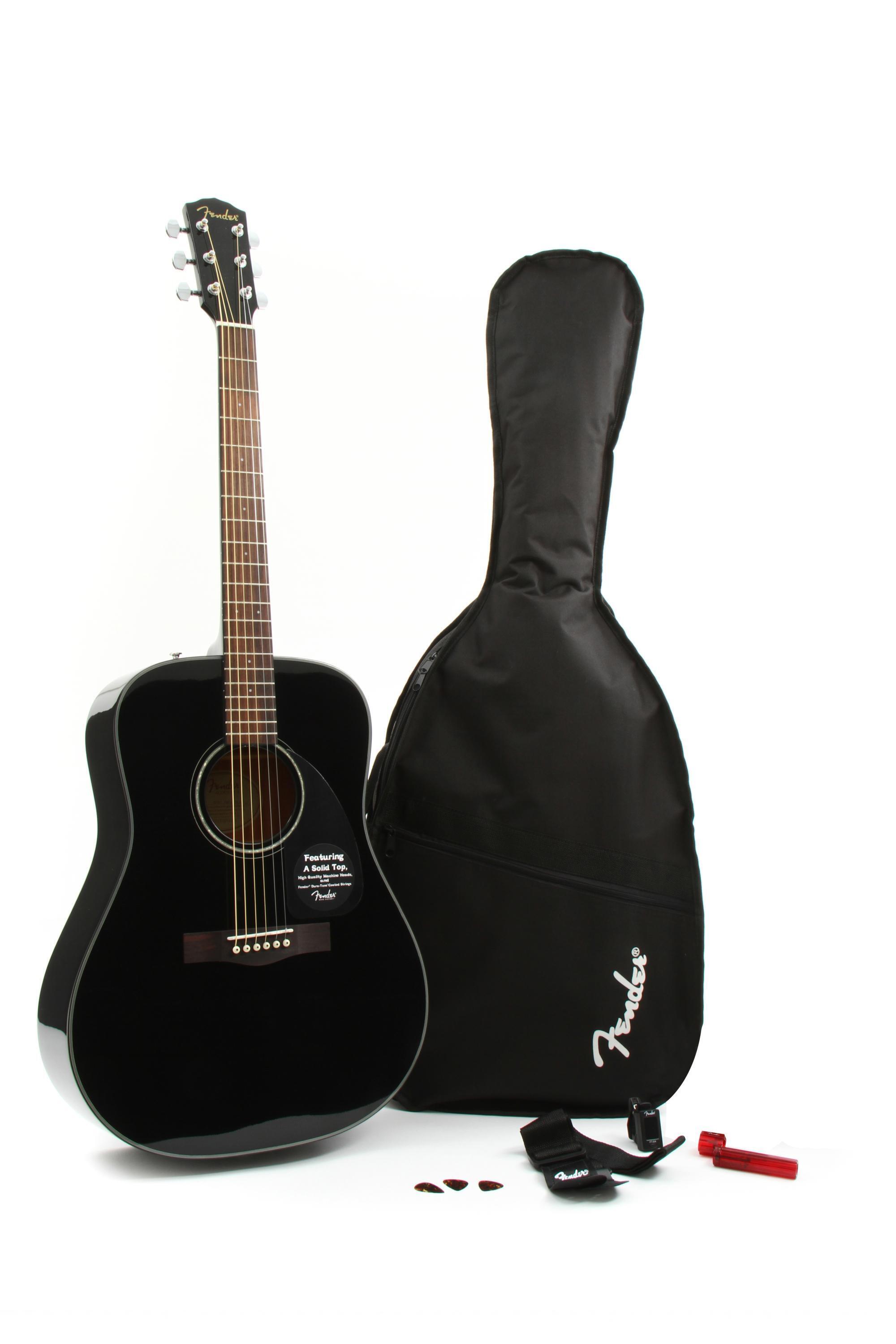 Fender DG-8S Acoustic Pack - Black | Sweetwater