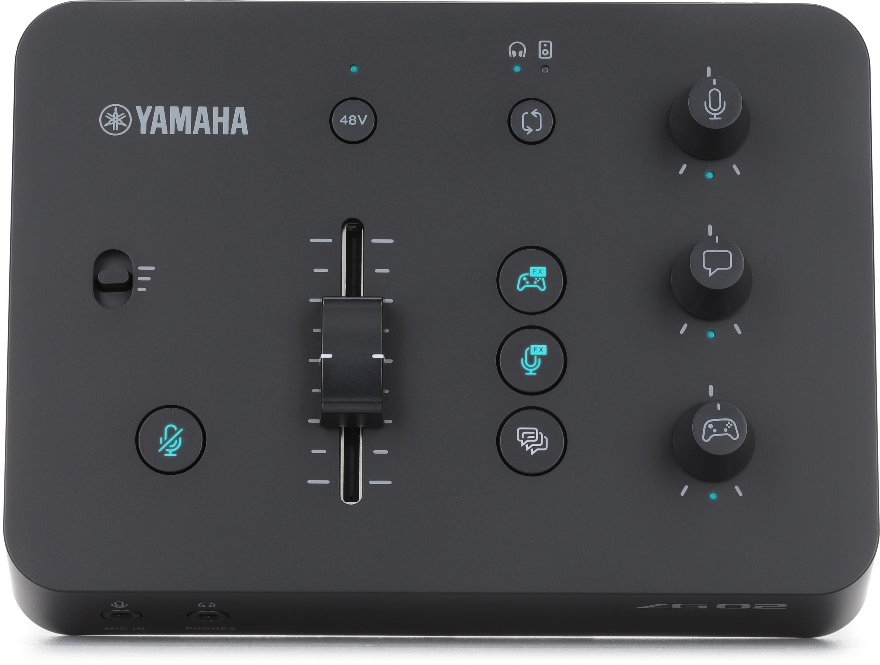 Yamaha ZG02 Gaming Mixer - Black | Sweetwater