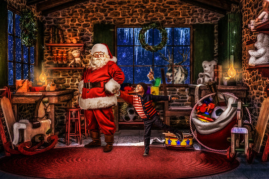 Santa's Workshop Illustrated Art Tutorial – Meg Bitton Productions