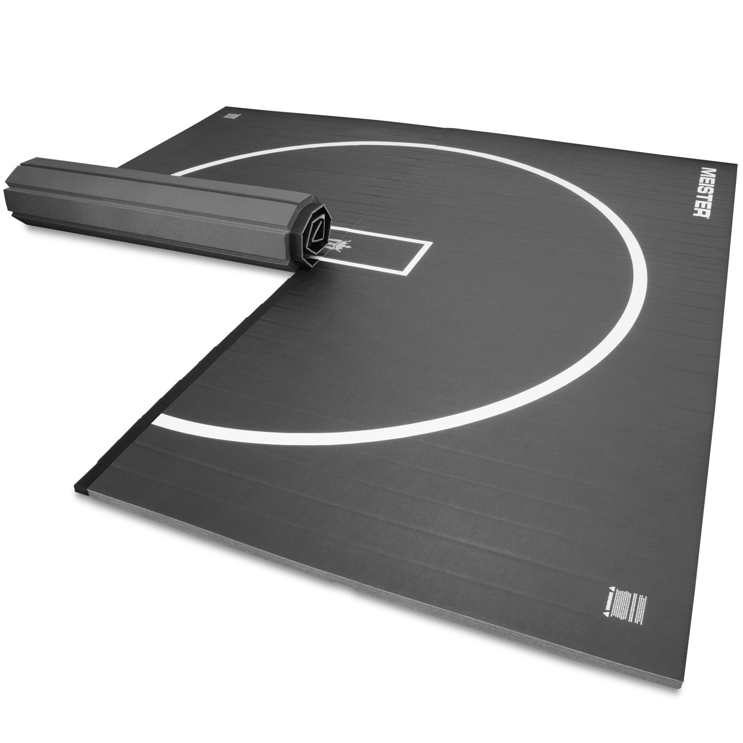 Meister FlexFloor 10ft x 10ft Roll-Up Wrestling Mat - Black | Meister