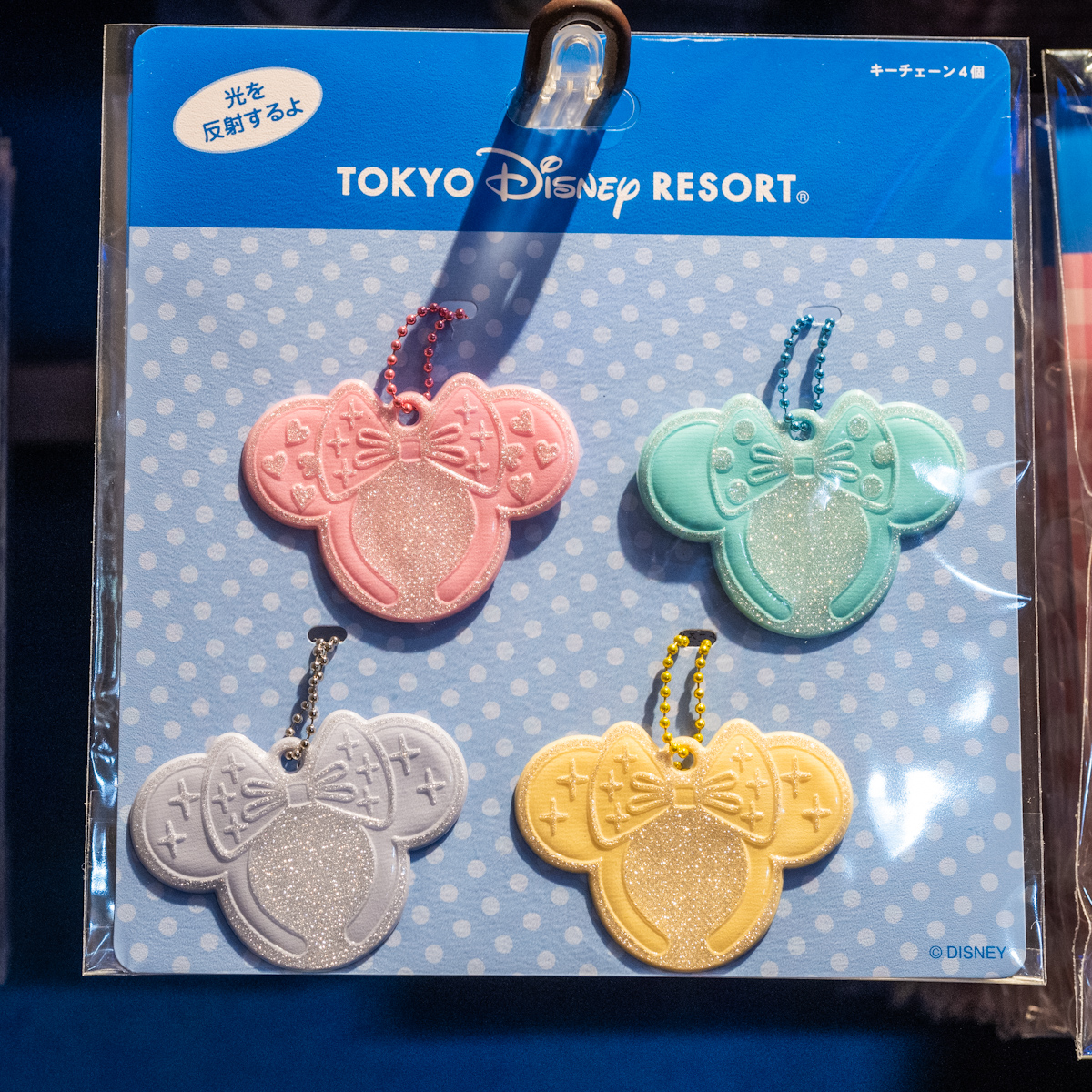 ミニーのカチューシャ形リフレクター！東京ディズニーランド キー