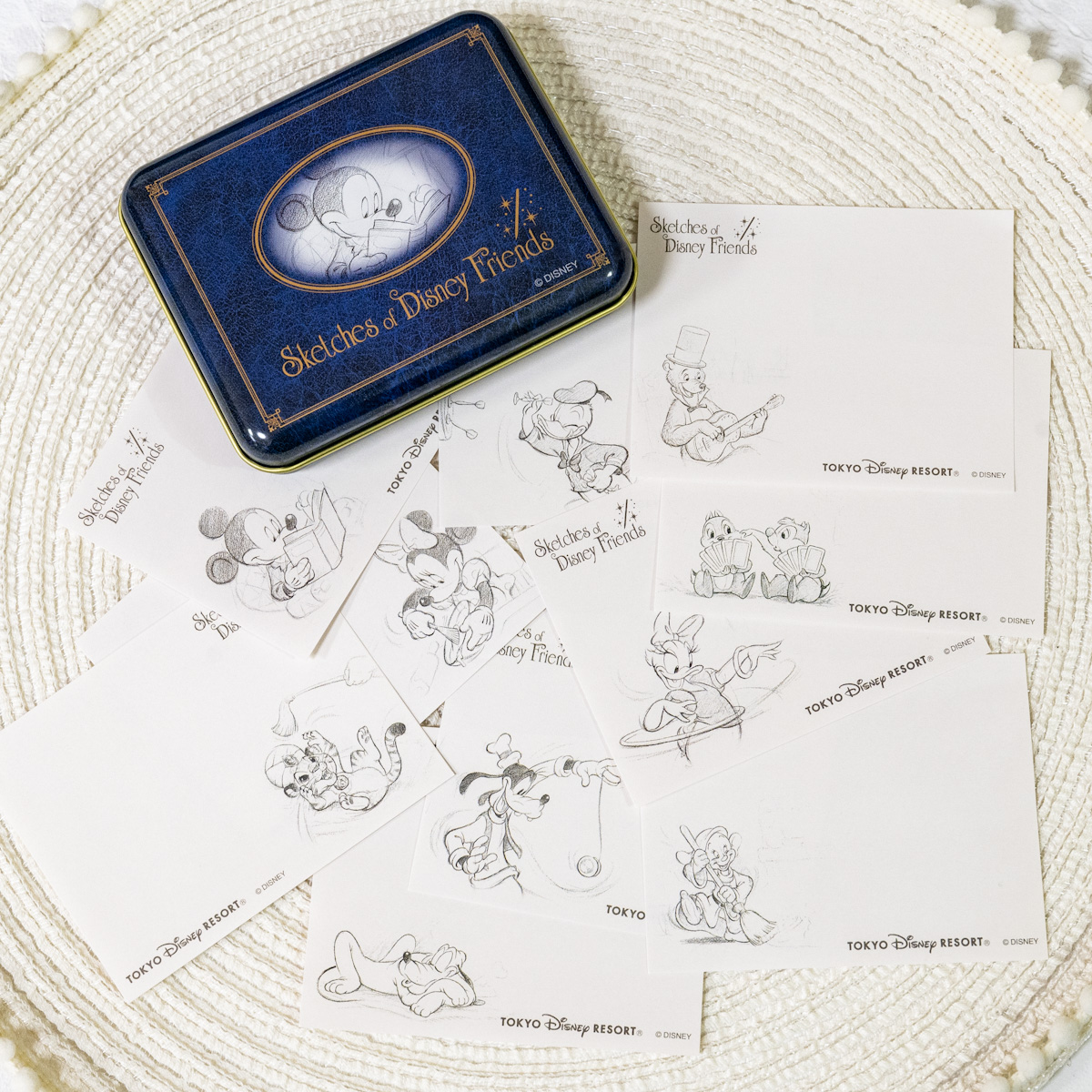 おしゃれなスケッチデザイン！東京ディズニーランド ステーショナリー