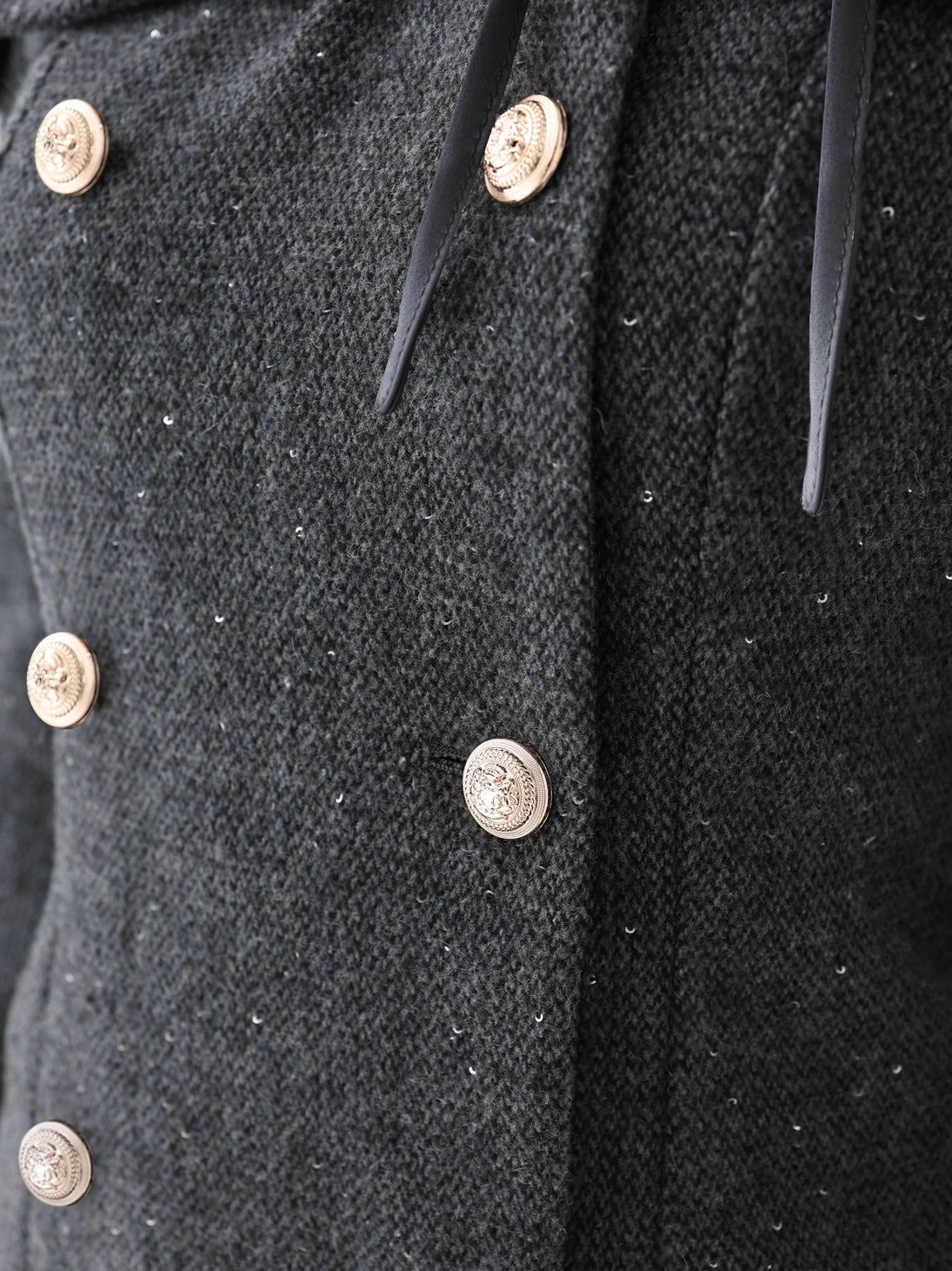 Wool herringbone tulle onepiece(eme10782) – M me eme