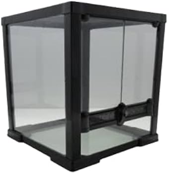 Amazon | 爬虫類飼育ケージ ブラック SDT 30 × 30 × 30cm レイアウト