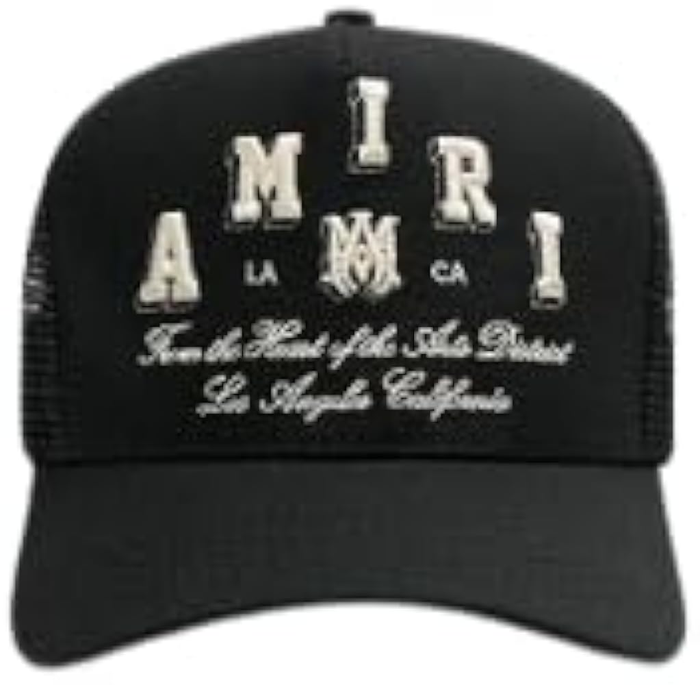 Amazon | [Amiri] 【正規取扱店販売品】 VARSITY TRUCKER HAT CAP