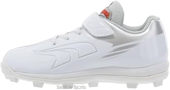 Amazon.co.jp: 【塗りPのみ可】野球 スパイク ジュニア 白 赤 ポイント