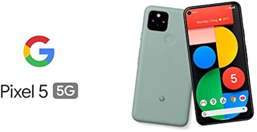 Amazon | Google Pixel 5 128 GB、Sorta Sage、SIM フリー | Google