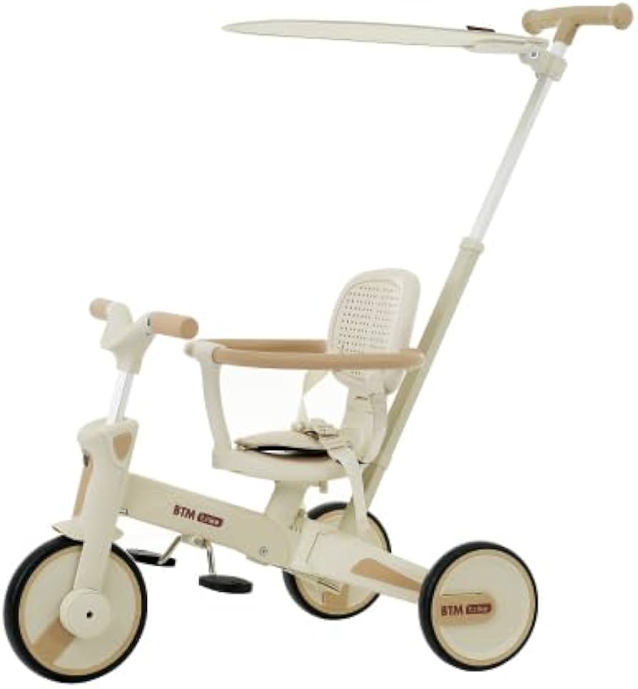 Amazon.co.jp: BTM 三輪車 ワンタッチ折りたたみ 高級 子供用三輪車