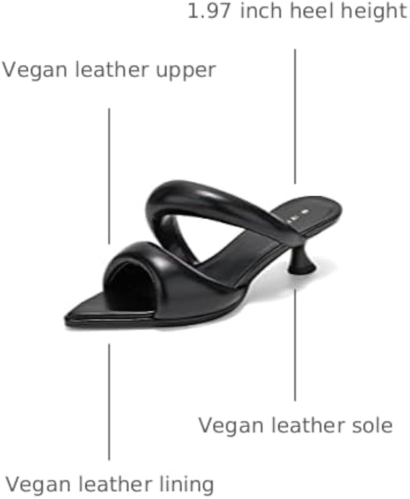 Amazon.com | JW PEI Women's Sara Mule Heeled Sandals - Black