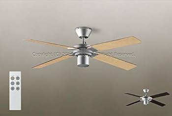 Amazon | ダイコー シーリングファン シルバー 薄型 軽量 リモコン