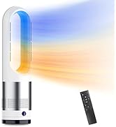 Amazon | 【2025冷暖兼用】扇風機 羽なし タワーファン 8段階冷風＆3