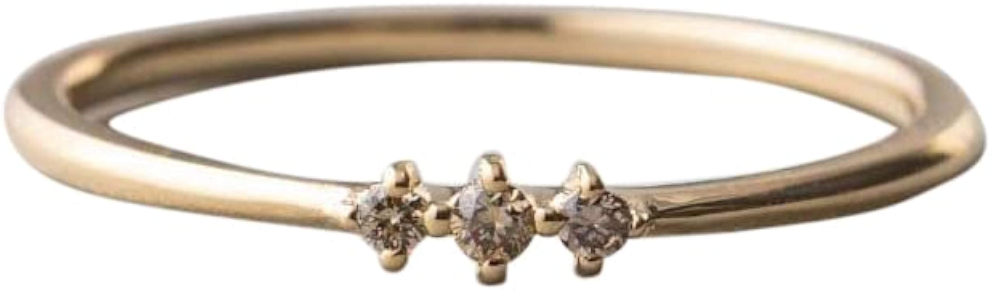 Amazon | (エテ) ete K10YG ブラウンダイヤモンド ピンキーリング