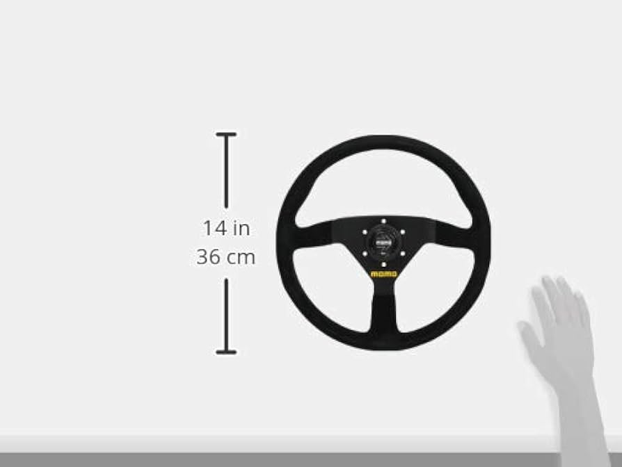 Amazon | MOMO(モモ) ステアリング MOD.78 35パイ BK/スエード M-45