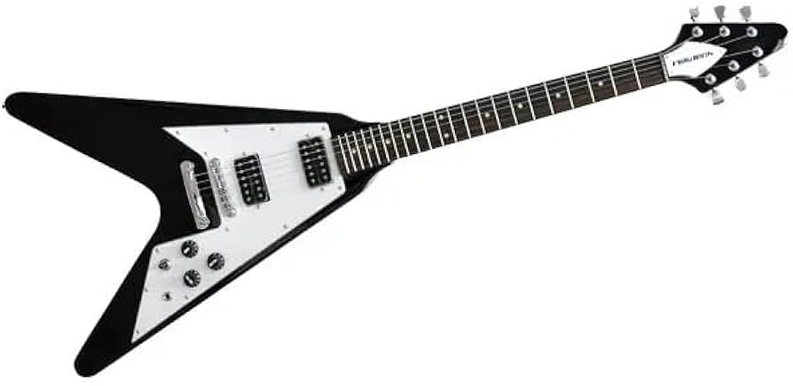 Amazon | エレキギター フライングVタイプ 2ハムバッカー仕様 ブラック