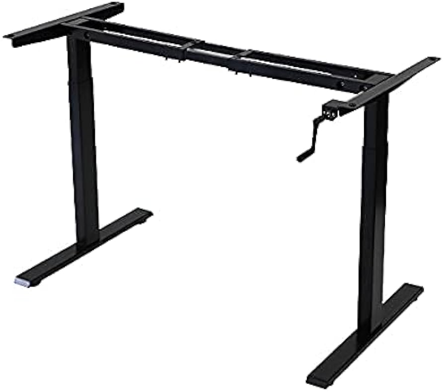 Amazon | 昇降デスク 手動 脚のみ 耐荷重約70kg(脚部) スタンディング
