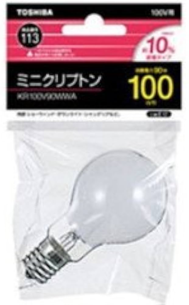 Amazon | 東芝ライテック ミニクリプトン電球 E17 100W形