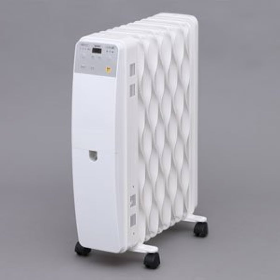 Amazon | KWOH-120M-W(ホワイト) ウェーブ型オイルヒーター 1200W