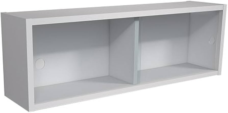 Amazon｜arne ウォールラック ウォールマウントガラス扉付き棚 収納 棚