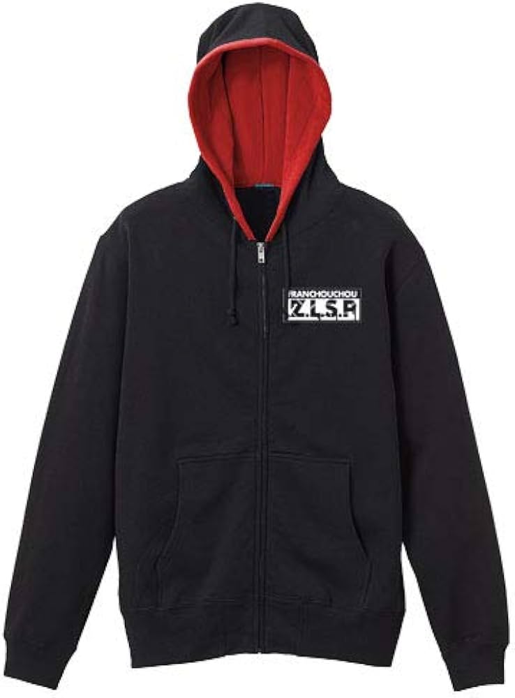 Amazon.co.jp: ゾンビランドサガ ジップパーカー/BLACK×RED-S