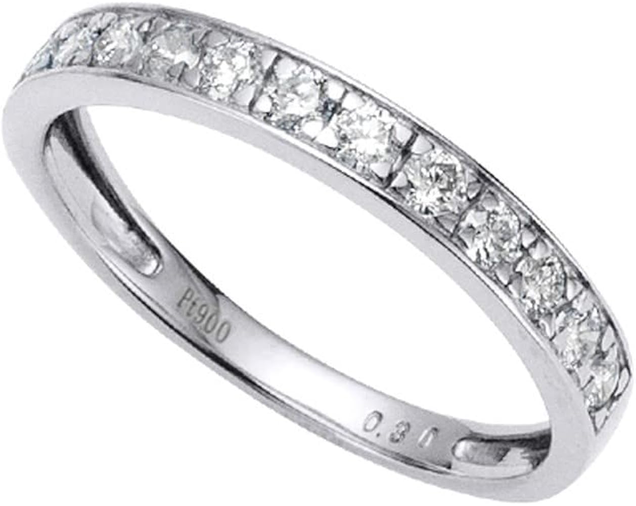 kinoko京セラジュエリー プラチナハーフエタニティリング KYOCERA