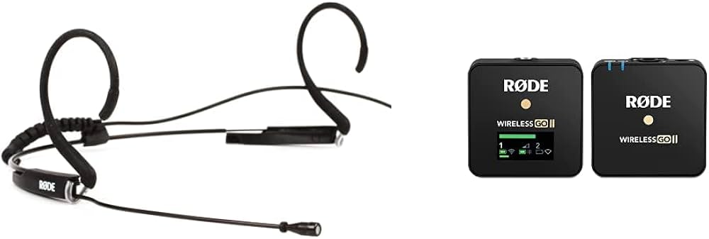 Amazon.com: Rode HS2 Headset Microphone - Black & Wireless GO II