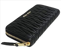 Amazon | [ミュウミュウ] マテラッセ ジップアラウンド ウォレット 長