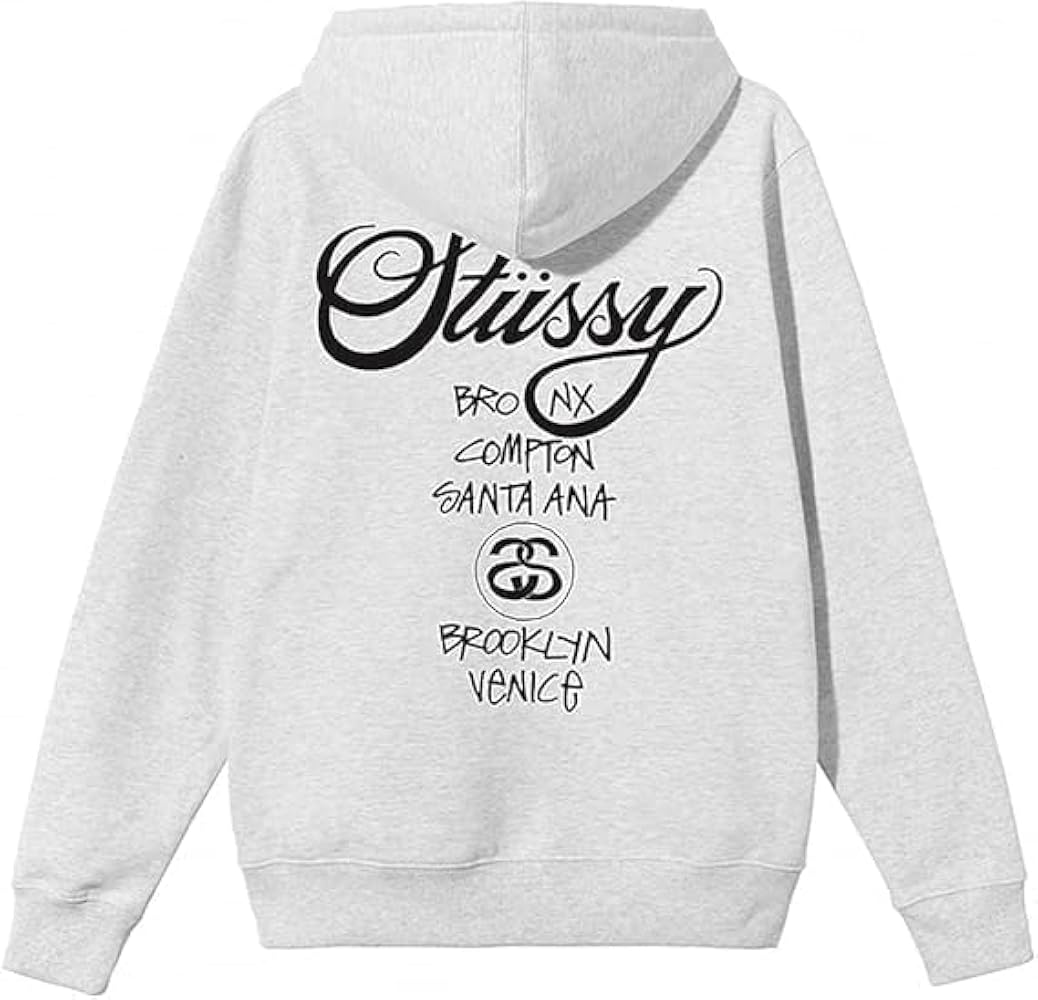 Amazon.co.jp: [ステューシー] WORLD TOUR ZIP HOOD ジップアップ